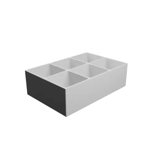 fichier STL Boîte multi-compartiments : 6 compartiments de 44×44×40 mm