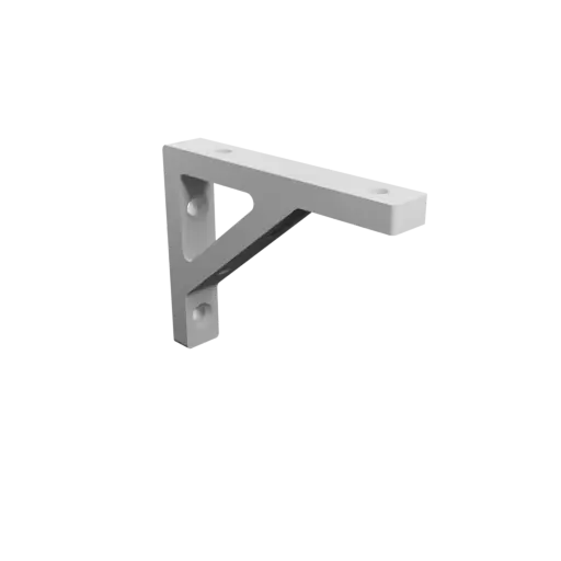 L-bracket 130×100 mm STL 3D file, thickness 11 mm, hole diameter 8 mm