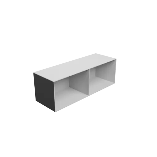 fichier 3D STL Casier de rangement 2 tiroirs 150×100×100 mm, épaisseur: 2 mm