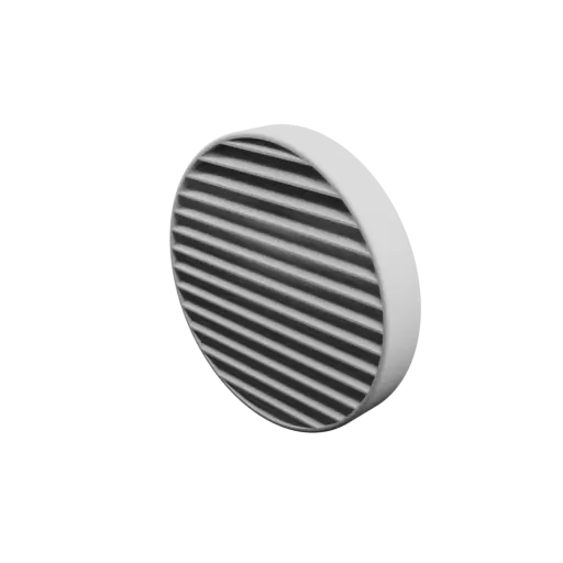 Round air vent STL 3D file ∅ 160 mm, slat angle: 35°