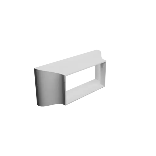 fichier 3D STL Adaptateur de conduit rectangulaire 225x95mm vers 150x75mm - transition: 50mm