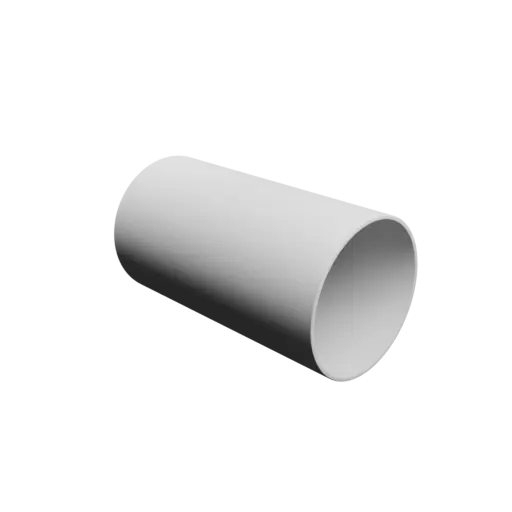 Bowl STL 3D file, inner: base Ø74 mm, top Ø74 mm, height 140 mm - wall thickness 2 mm
