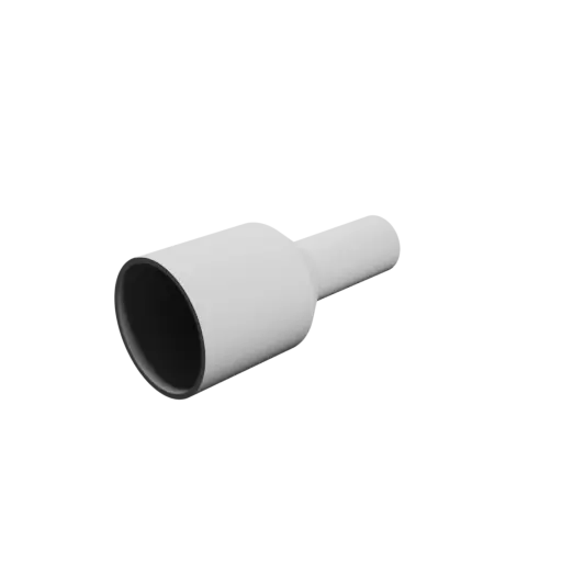 Tubing adapter STL file ⌀ 60–30 mm (Length: 140 mm)