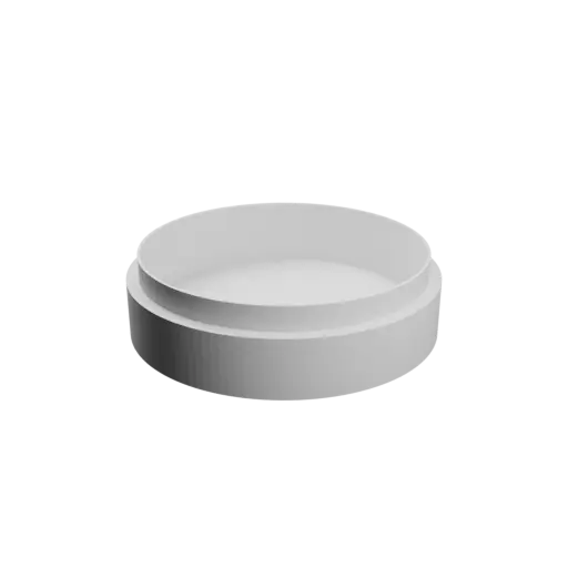 Round box with lid STL file ⌀ 64 mm - Height: 20 mm, Shell: 3 mm
