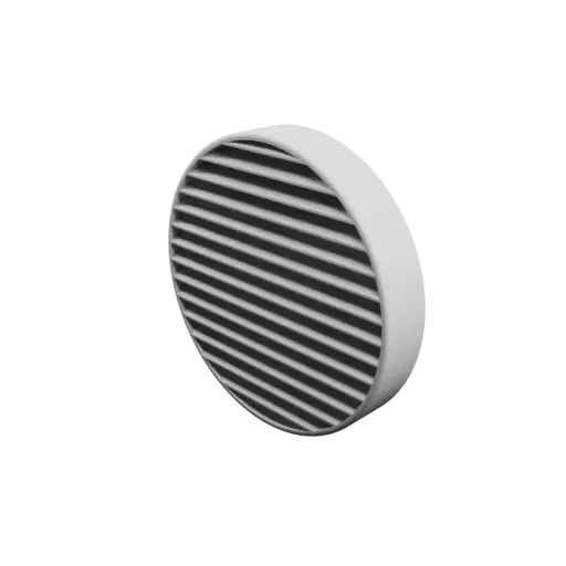 Round air vent STL 3D file ∅ 140 mm, slat angle: 30°