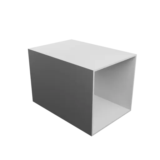 Modèle 3D Modèle 3D STL Adaptateur de conduit rectangulaire 130x130mm vers 130x130mm - transition: 20mm