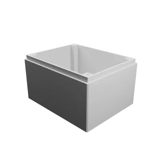 fichier 3D STL Boîtier avec couvercle vissé : 100×80×60 mm (avec aération sur le couvercle)