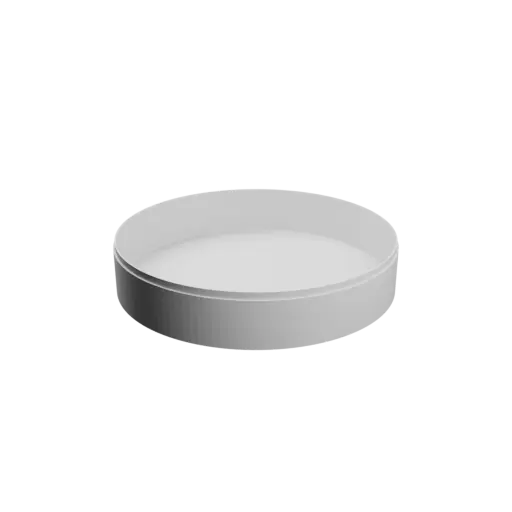 fichier 3D STL Boîte ronde avec couvercle ⌀ 200 mm - Hauteur: 40 mm, Coque: 2 mm