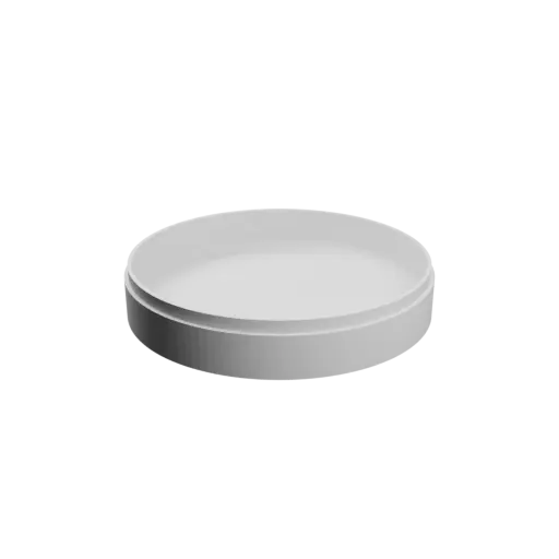 fichier STL Boîte ronde avec couvercle ⌀ 125 mm - Hauteur: 25 mm, Coque: 3 mm