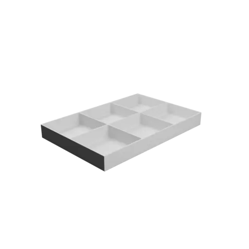 fichier 3D STL Boîte multi-compartiments : 6 compartiments de 100×100×30 mm