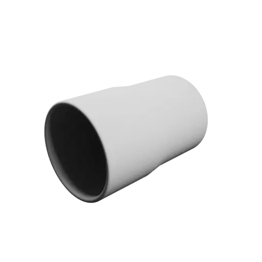 Tube adapter STL 3D file ⌀ 46–43 mm (Length: 70 mm)