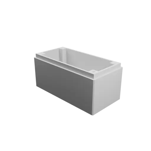 fichier STL Boîtier avec couvercle vissé : 100×50×50 mm