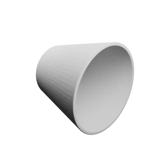 Pot STL file, inner: base Ø50 mm, top Ø80 mm, height 70 mm - wall thickness 3 mm