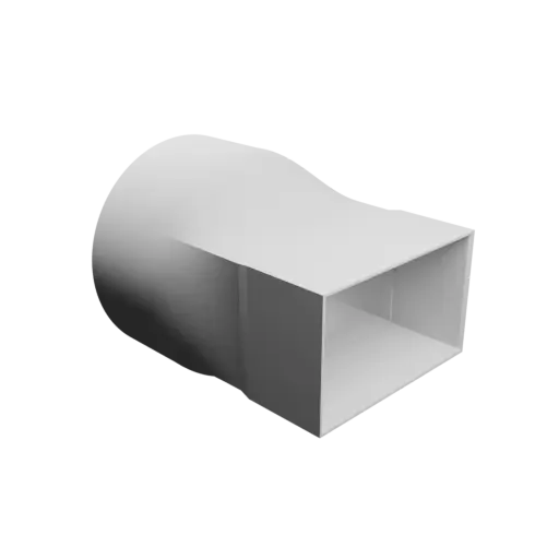 fichier 3D STL Adaptateur de tube rond ⌀200 mm vers rectangulaire 165×97.5 mm, épaisseur 4 mm
