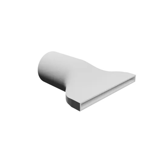 fichier 3D STL Adaptateur de tube rond ⌀95 mm vers rectangulaire 200×13 mm, épaisseur 3 mm