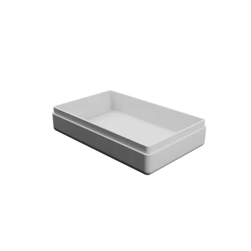 fichier STL boîte rectangulaire avec couvercle - 80×50×20 mm, paroi 2 mm