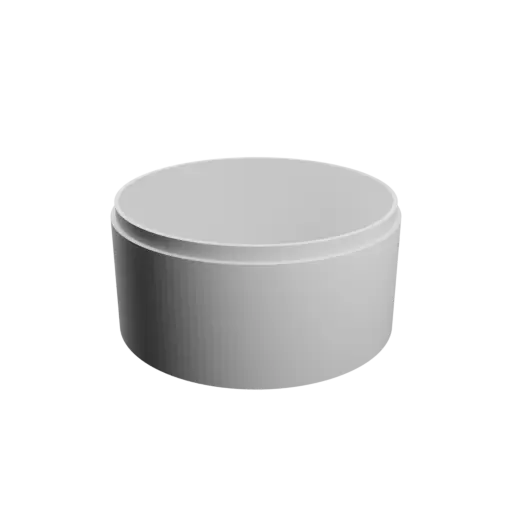 Round box with lid STL file ⌀ 100 mm - Height: 50 mm, Shell: 3 mm