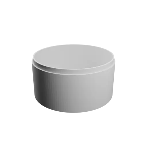 fichier STL Boîte ronde avec couvercle ⌀ 95 mm - Hauteur: 50 mm, Coque: 3 mm