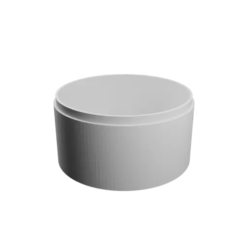 fichier STL Boîte ronde avec couvercle ⌀ 93 mm - Hauteur: 50 mm, Coque: 3 mm
