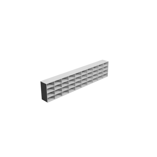 fichier 3D STL Casier de rangement 40 tiroirs 50×25×50 mm, épaisseur: 2 mm