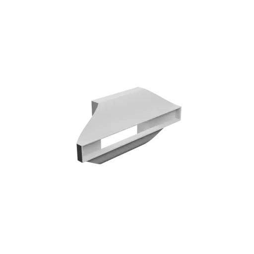 fichier 3D STL Adaptateur de tuyau rectangulaire 90x90mm vers 200x20mm - transition: 20mm