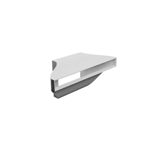 fichier STL Adaptateur de tube rectangulaire 90x90mm vers 200x20mm - transition: 50mm