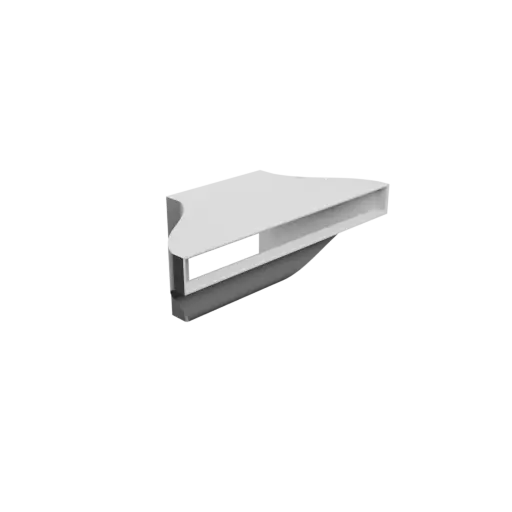 fichier STL Adaptateur de tube rectangulaire 90x90mm vers 200x20mm - transition: 60mm