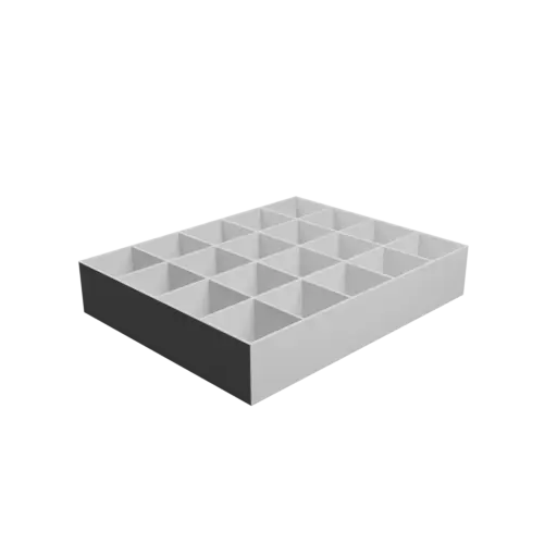 fichier 3D STL Boîte multi-compartiments : 20 compartiments de 55×55×50 mm