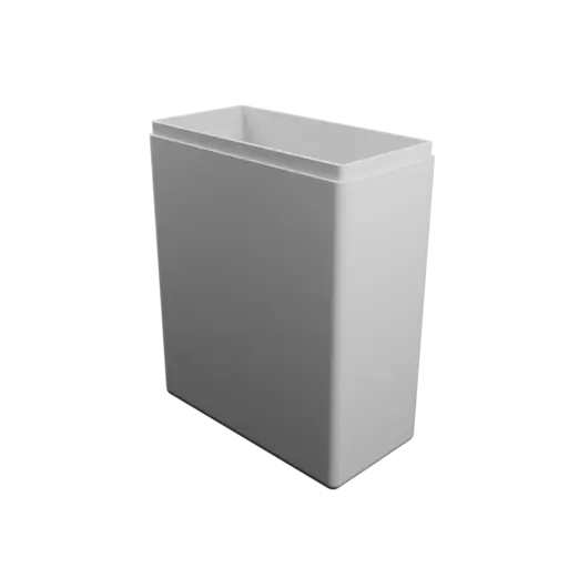 rectangular-base box with lid STL 3D model – 80×40×100 mm, wall thickness 2 mm