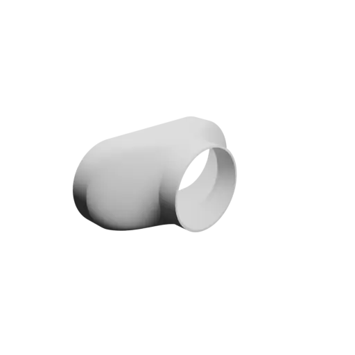 modèle 3D STL Adaptateur de tube ovale 176x77mm vers 77x76mm - transition: 36mm