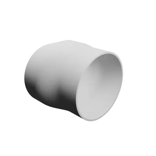 fichier 3D STL Adaptateur de tuyau ovale 102x74mm vers 79x78mm - transition: 32mm