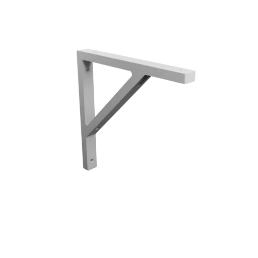 Support bracket 200×200 mm STL 3D file, thickness 12 mm, hole diameter 5 mm