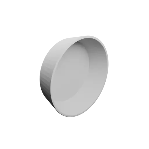 fichier STL bol / pot Øint. base: 120 mm, Øint. haut: 140 mm, hauteur int.: 40 mm, épaisseur: 4 mm