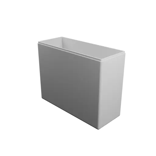 fichier 3D STL boîte à base rectangulaire avec couvercle - 200×80×160 mm, paroi 3 mm