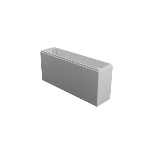 Enclosure with screw-mounted lid STL 3D file: 240×60×120 mm (with ventilation under the enclosure)