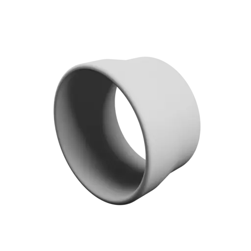 Tubing adapter STL 3D file ⌀ 51–47 mm (Length: 30 mm)