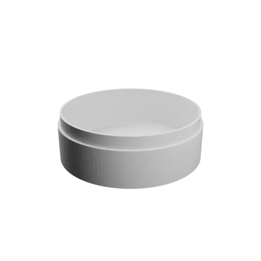 Round box with lid STL 3D file ⌀ 60 mm - Height: 22 mm, Shell: 2 mm