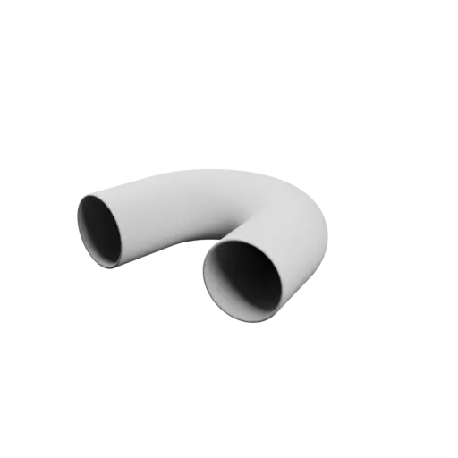 fichier 3D STL Coude de tube 164° ⌀ext: 77.5 mm ⌀int: 71.5 mm épaisseur: 3 mm