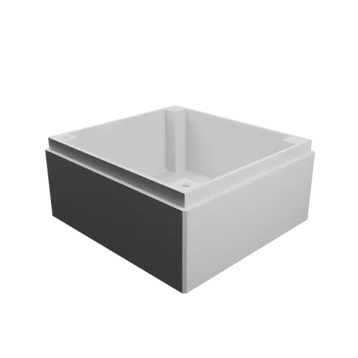 fichier STL Boîtier avec couvercle vissé : 80×75×40 mm