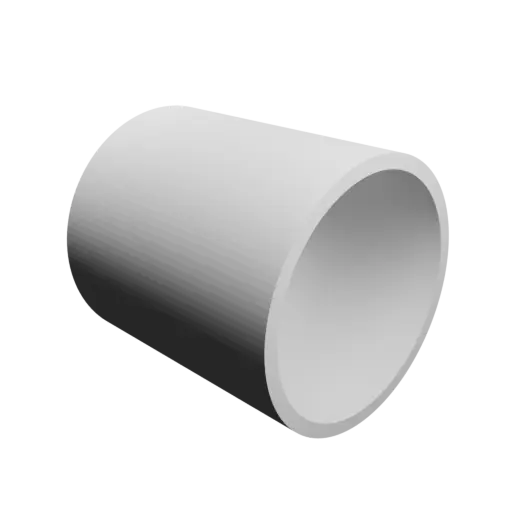 fichier 3D STL tube Ø ext. 56 mm, Ø int. 50 mm, longueur 60 mm