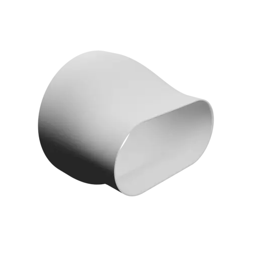 fichier 3D STL Adaptateur de tube ovale 200.1x200mm vers 200x95mm - transition: 100mm