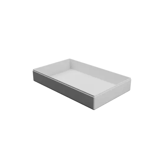 fichier 3D STL boîte à base rectangulaire avec couvercle - 260×160×45 mm, paroi 3 mm