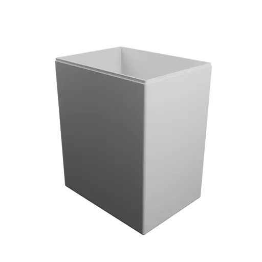 fichier 3D STL boîte à base rectangulaire avec couvercle - 190×140×230 mm, paroi 3 mm