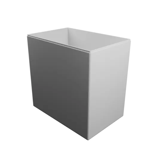 fichier STL boîte à base rectangulaire avec couvercle - 236×156×233 mm, paroi 3 mm