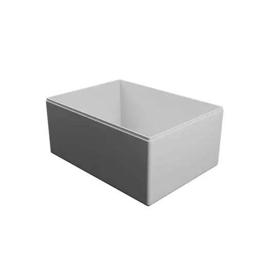 fichier 3D STL boîte à base rectangulaire avec couvercle - 220×160×100 mm, paroi 3 mm