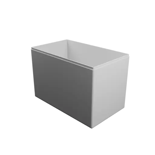 fichier 3D STL boîte à base rectangulaire avec couvercle - 172×102×118 mm, paroi 2 mm