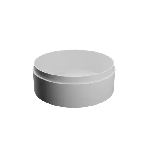Round box with lid STL file ⌀ 66 mm - Height: 25 mm, Shell: 2 mm
