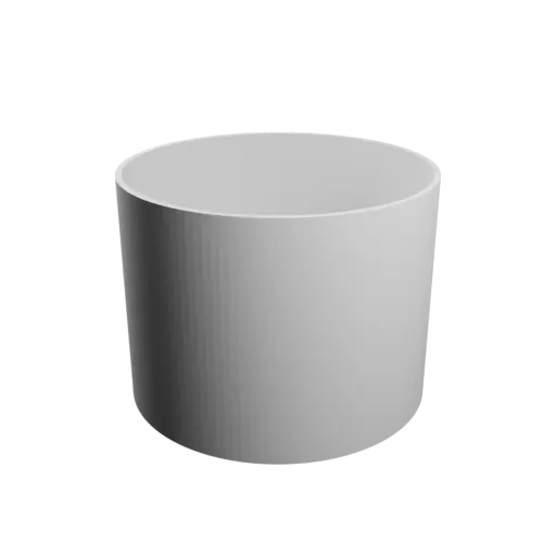 Round box with lid STL file ⌀ 110 mm - Height: 90 mm, Shell: 2 mm