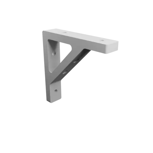 fichier 3D STL Équerre 100×100 mm, Épaisseur 9 mm, Diamètre orifice 6 mm