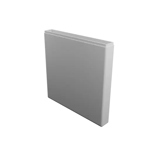 fichier 3D STL boîte rectangulaire avec couvercle - 142×20×142 mm, paroi 2 mm
